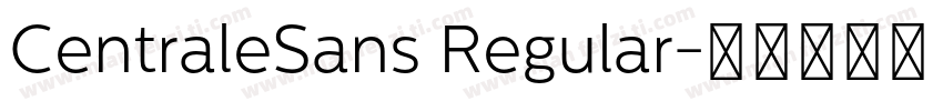 CentraleSans Regular字体转换